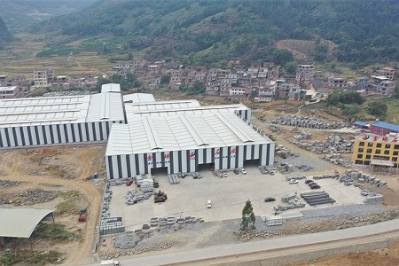 鐘山青花崗巖、礦山荒料、工廠